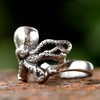 Sinoyp Stainless Steel Octopus Ring Gothic Punk Jewelry for Men