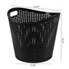 Obstnny 6-Pack Plastic Laundry Hamper Storage Basket, 30 L Dirty