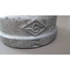 Unbranded Low-Pressure Galvanized Pipe Fitting Cap, Iron, 2-1/2 BSPT Female
