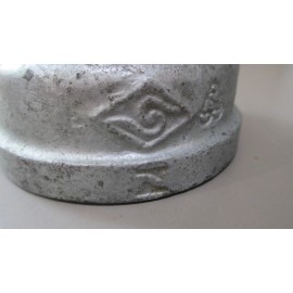 Unbranded Low-Pressure Galvanized Pipe Fitting Cap, Iron, 2-1/2 BSPT Female