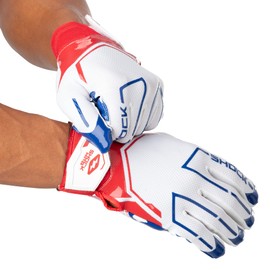 Shock Doctor Showtime Receiver Glove, Stars and Stripes/Gold S