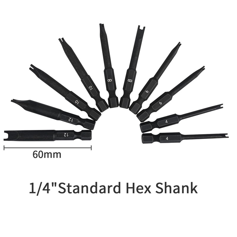 Spanner Bit Set (10 Pack - 2.3" Long Magnetic Heads)