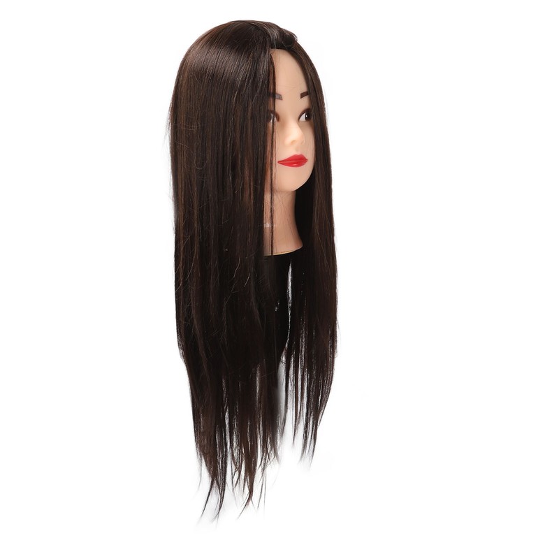 Hairdressing Mannequin Head 63cm Synthetic Fiber Head Styling Middle Part