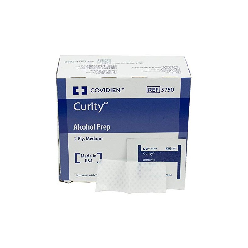 COVIDIEN 5750 Curity Alcohol Prep, Sterile, Medium, 2-ply (Pack of