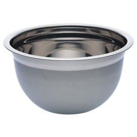 U HOME Deep Professional Quality Stainless Steel Mixing Bowl for Serving, Rounded Lip Mixing Cooking and or Baking. Dishwasher Safe. (22cm)