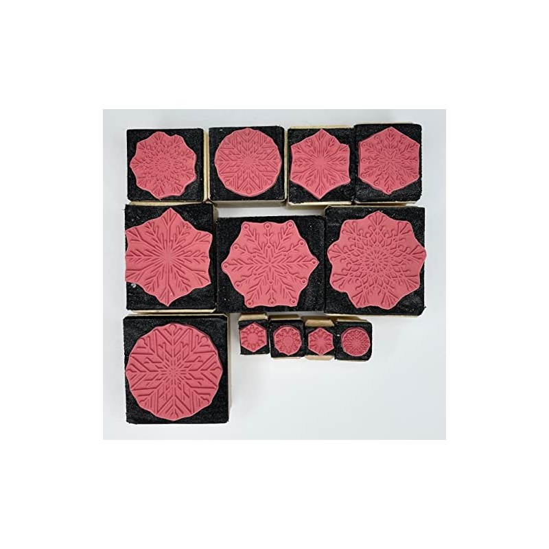 Snowflake Rubber Stamp Set