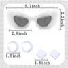 LaVenty White Cat Eyes Fuzzy Sunglasses Fur Top Crazy Sunglasses