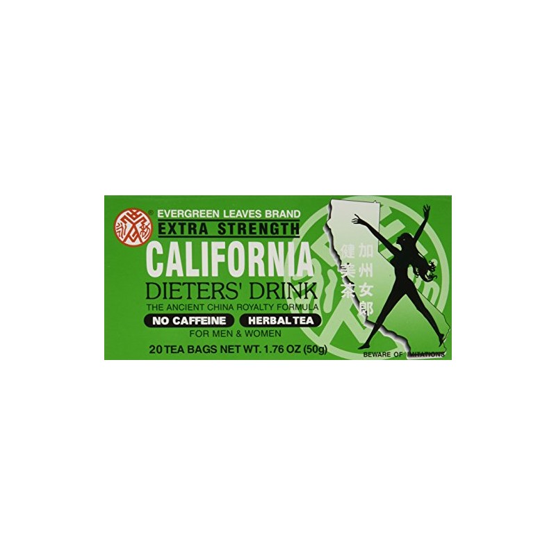 Evergreen Leaves Brand California Dieters' Tea 20 TB