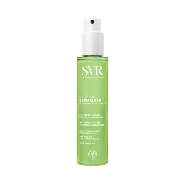 Svr Sebiaclear Tratamiento Acné Spray Corporal 150 Ml Acneica Día/noche