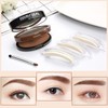 Eyebrow Colour Powder, Two-Tone Waterproof Eyebrow Stamp Eyebrow Powder, One