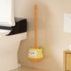 Penguin Toilet Brush Set for Bathroom Cleaning – Wall-Mounted Long