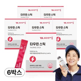 Vitamin Village Taurine Stick 30p, 120g, 6 pieces / 비타민마을 타우린 스틱 30p, 120g, 6개