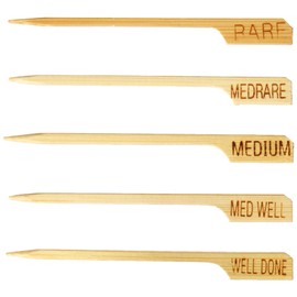 TableCraft H1028 Steak Marker, 3.5-Inch, Bamboo