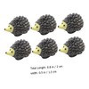 MERRYHAPY 2sets Miniature Hedgehog Figurines Resin Flowerpot Decors Unique Garden