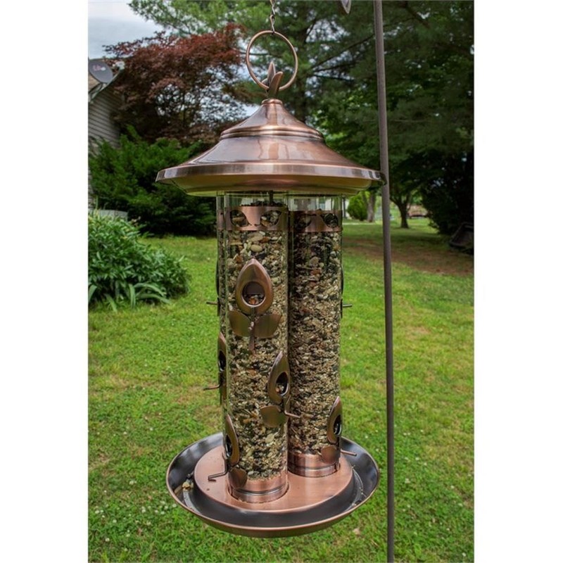 Outdoor Leisure Products BF1003 Triple Tube Deluxe Bird Feeder with