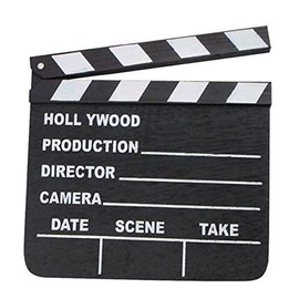 Hollywood Classic Wooden Black CLAP Movie Sign Director's Prop