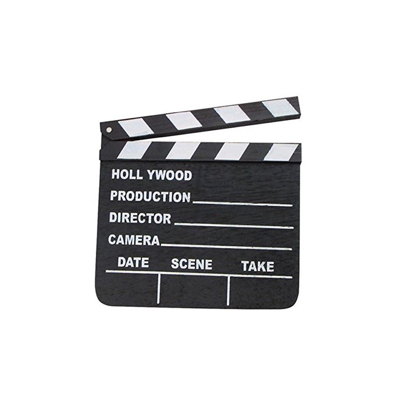 Hollywood Classic Wooden Black CLAP Movie Sign Director's Prop