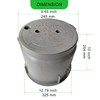 (Dia 10" * 1 Pack) Yariwiz 10 inch Underground Electrical