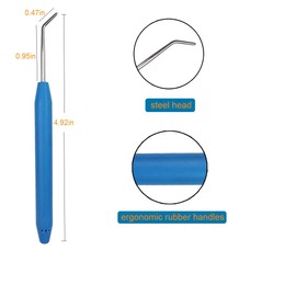 ZX Vision 4 Pieces Knitting Loom Hooks Ergonomic Rubber Handles Crochet Hooks and 9 Pieces Steel Large-Eye Sewing Needles for Knifty Knitter(13 Set,Colors Random)