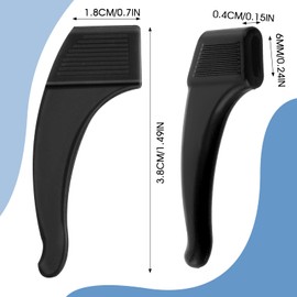 Dimeho 15 Pairs Eyeglass Ear Grips, Anti-Slip Silicone Eyeglasses Ear Hooks Holder Eyewear Retainer Soft Eye Glass Stopper Temple Tips Sleeve for Glasses, Sunglasses, Sport Eyeglass Strap(Multicolor)