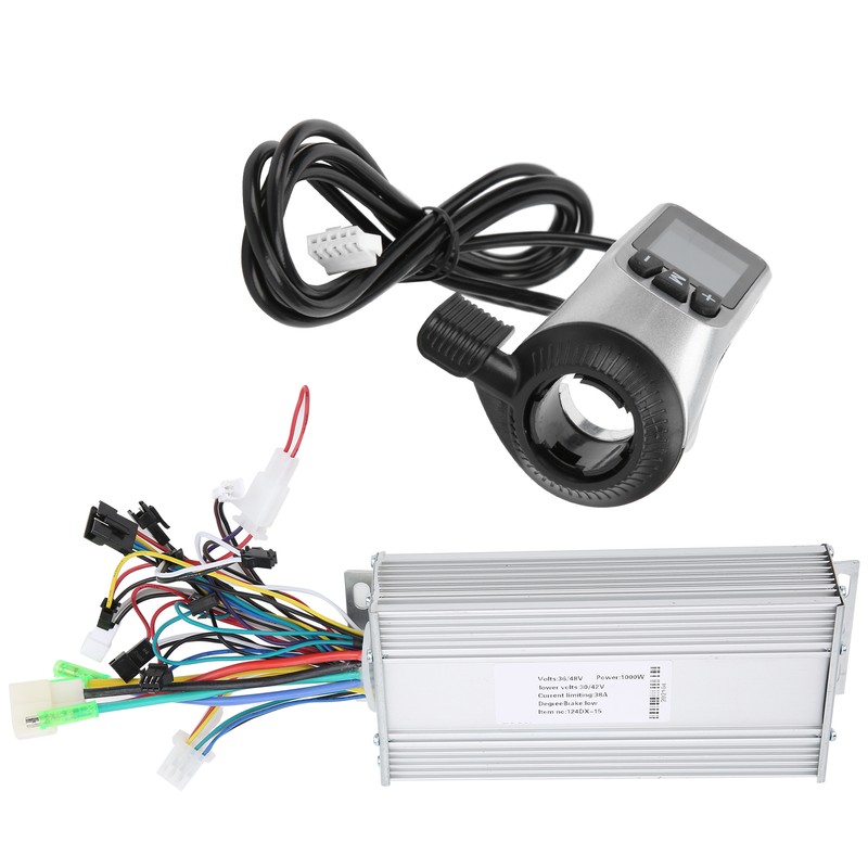 36V/48V 1000W 124DX Brushless Motor Controller Box LCD Display for