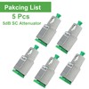 5Pcs 5dB SC-APC Fiber Optic attenuator, Fiber Signal Attenuation Converter,