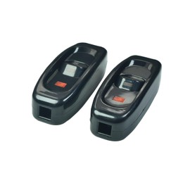 WPJCS Inline Cord Switch AC 250V 10A Switch On Off Lamp Bulb Wall Line Button Control with Red LED Indicator Light GW320 Cord Appliance Black, (2 Pack)