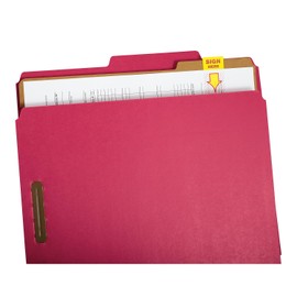 Post-it Printed Message Flags, Sign Here, 1 Inch Yellow, 12 Dispensers of 50 Flags