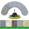 16PCS Wet Dry Diamond Polishing Pad Kit, 4 Inch Diamond