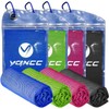 YQXCC 4 Pack Cooling Towel (47"x12") Ice Towel for Neck, Microfiber Cool Towel, Soft Breathable Chilly Towel for Yoga, Sports, Golf, Gym, Camping, Running, Fitness, Workout & More Activities.