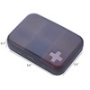ZDQZC Pill Organizer - Portable Pill Box Small Pill Container