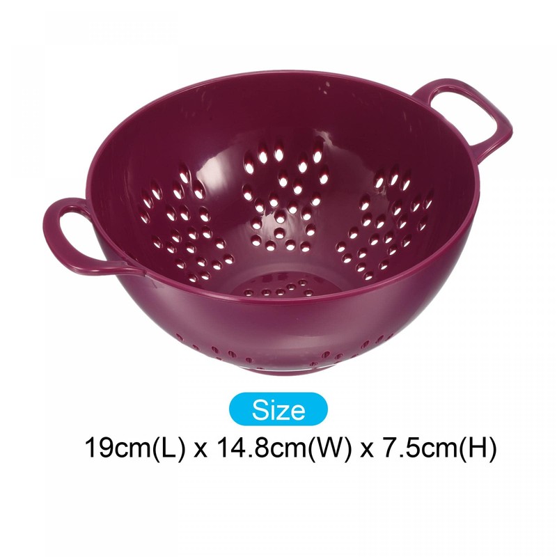 sourcing map Mini Food Colander with Double Handles, Rice Washing