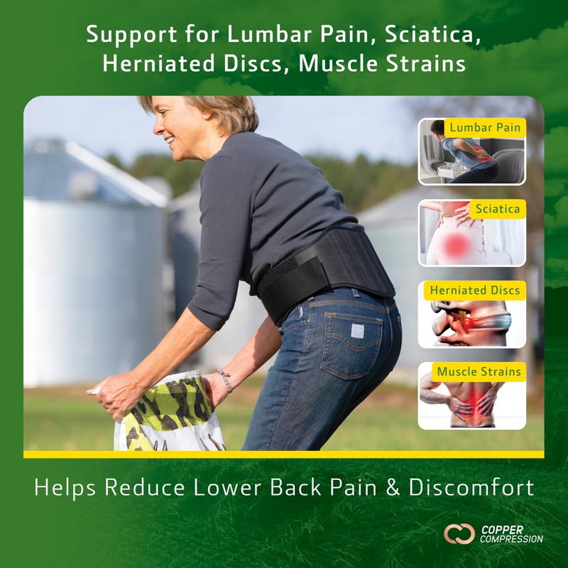 John Deere Back Brace by Copper Compression – Lower Back