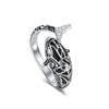 YueYuan Orca Ring 925 Sterling Silver Orca Jewellery Animal Ring