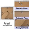 TOFOREVO 6x6 Picture Frames Set of 6 Distressed White Wood