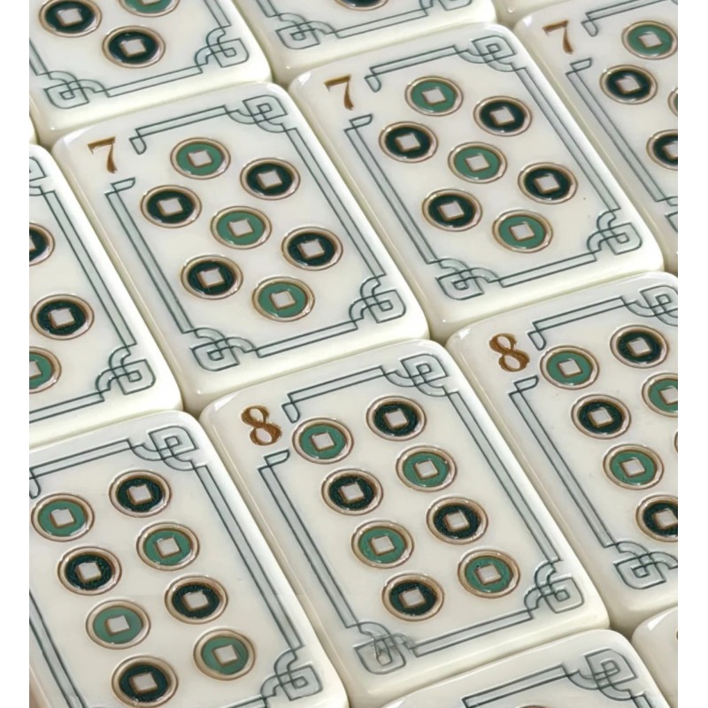 ,Acrylic Luxury Mahjong,American Mahjong Set with 160 Tiles,Turmeric Mahjong Tiles,Custom