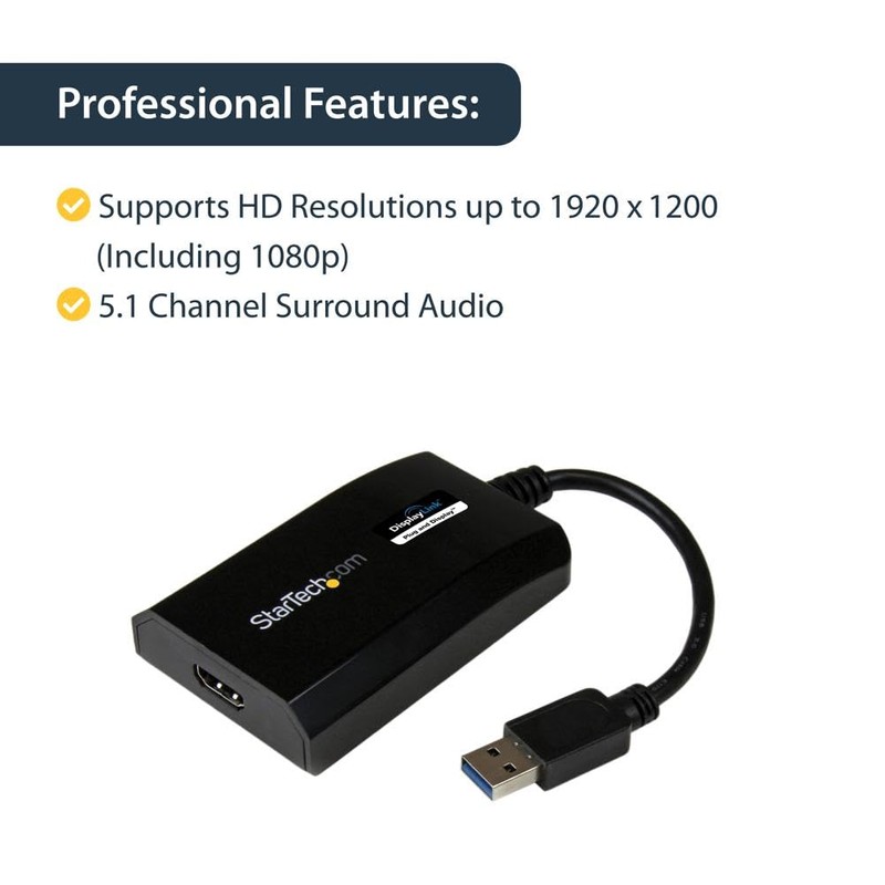 StarTech USB32HDPRO Adaptador Gráfico Externo Multi Monitor USB 3.0 a