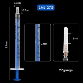 20 Pack 1ml dispensing measuring tool, individually sealed packaging, with Measurement for Refilling and Measuring Liquids, Feeding Pets, Oil or Glue Applicator