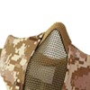 Steel Mesh Protective Face Shield Half Face Oxford Cloth Breathable