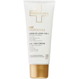 Dermeden - Crema de Día 50 Ml - Fps 50 sin Perfume - 4 Acciones en 1 - Protección Completa Contra los Efectos Nocivos de la Luz - Antimanchas,