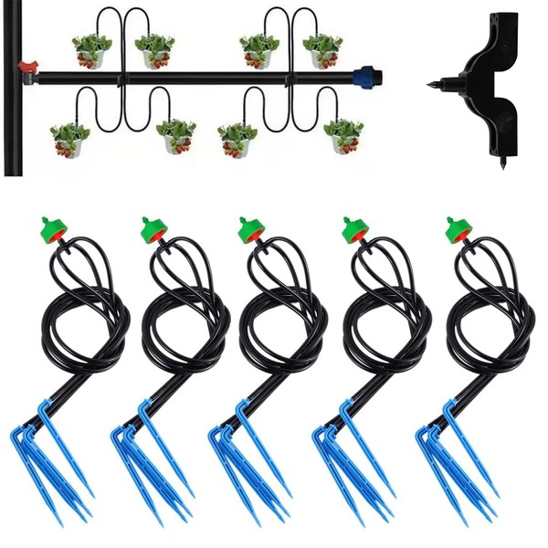 UCLEVER Automatic Irrigation Dripper Stake Assembly Arrow Drip Emitters Bend