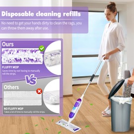 45 Count Disposable Power Mop Refills Replacement for Swiffer Power Mop Refills Compatible with Swiffer PowerMop Mop Pads Multi-Surface Replacement Pads for Floor Cleaning