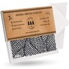 SUPERSCANDI Line Knitting Black 5 Pack (3 Patterned, 2 White)