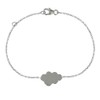 Les Poulettes Jewels - Sterling Silver Rhodium Bracelet Cloud