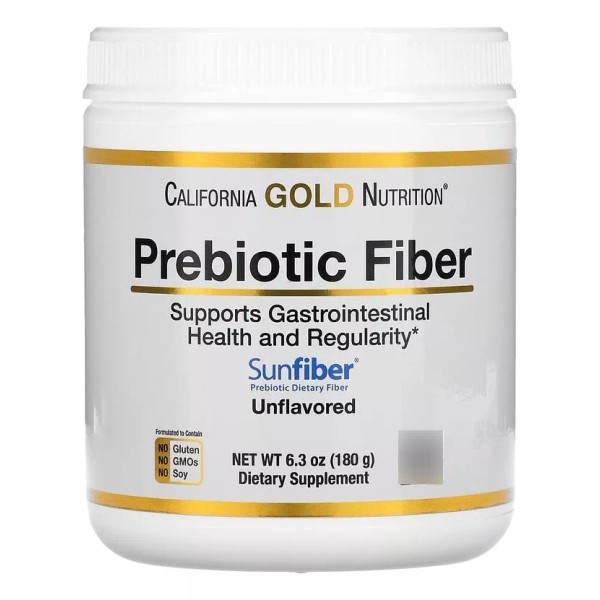 California Gold Nutrition Fibra Prebiótica 180 Gramos Sabor Sin Sabor
