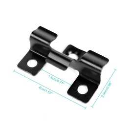100 Pcs Composite Decking Clips, Btstil Fastener Board Clip Composite Decorative Stainless Steel Hidden Fixing Fasteners Decking Fixings (7mm)