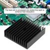 10pcs 40x11x40mm Black Heat Sink Radiator Aluminum Cooling Fin 3