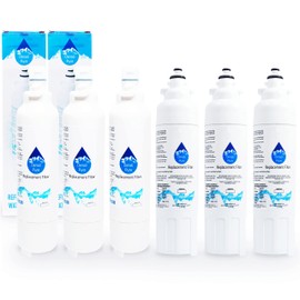 6-Pack Replacement for LG LSXS26326W Refrigerator Water Filter - Compatible with LG LT800P, ADQ73613401 Fridge Water Filter Cartridge