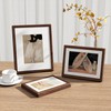 RICHFOCUS 8.5x11 Picture Frame, Natural Solid Walnut Wood Picture Frame