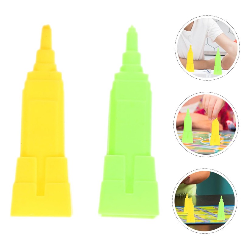 KONTONTY 40Pcs Board Game Building Pieces for Rich Man Chess